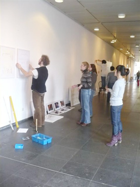 13 Aufbau Ausstellung Funkhaus Halberg