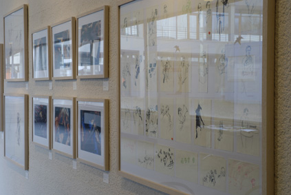 "Konzentration, Spannung - Entspannung", Projekt der Hochschule der Bildenden Kuenste Saar unter Leitung von Prof. Gabriele Langendorf (Malerei) und Ingeborg Knigge (Fotoatelier) in Zusammenarbeit mit der Deutschen Radio Philharmonie Saarbruecken Kaisersl